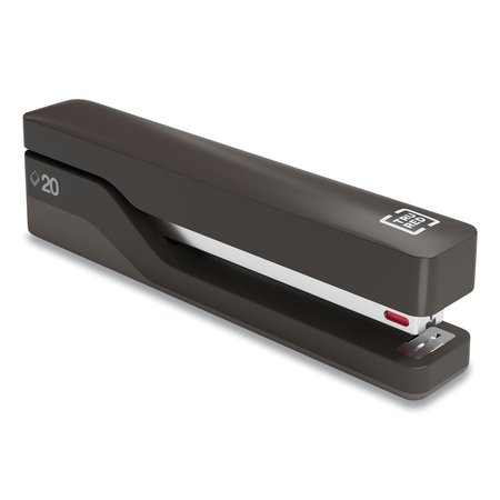 Tru Red Desktop Plastic Full Strip Stapler, 20Sheet Capacity, Black TR58082